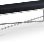 Valley Chenille Fabric Upholstered Bench