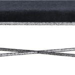 Valley Chenille Fabric Upholstered Bench