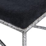 Valley Chenille Fabric Upholstered Bench