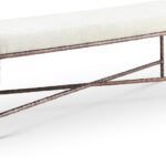 Valley Chenille Fabric Upholstered Bench