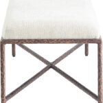 Valley Chenille Fabric Upholstered Bench