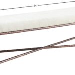 Valley Chenille Fabric Upholstered Bench
