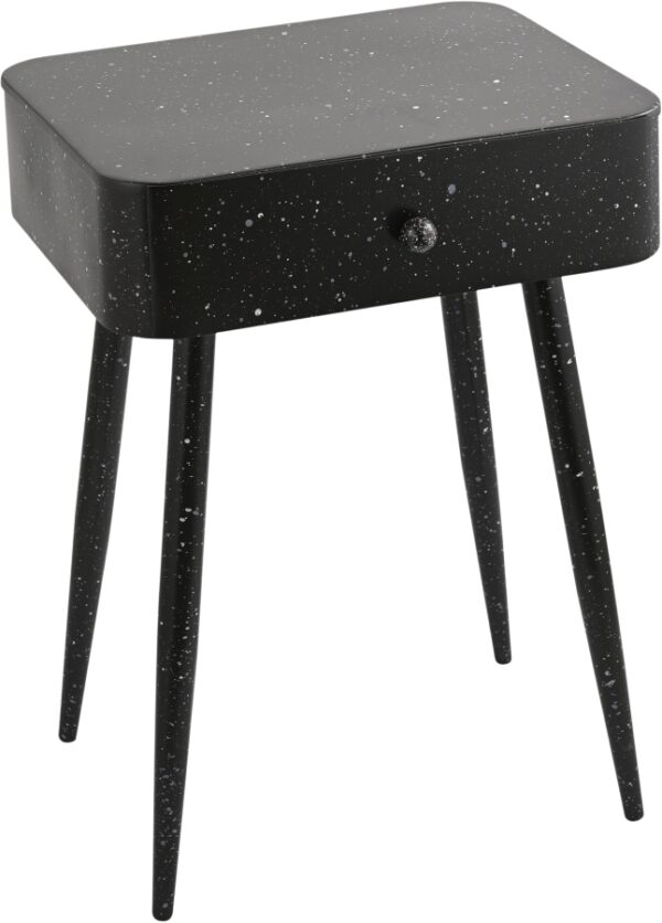Rylan Terrazzo Pattern Iron Nightstand