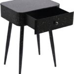 Rylan Terrazzo Pattern Iron Nightstand