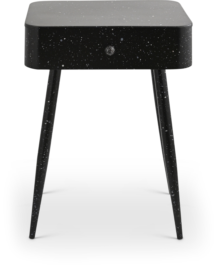 Rylan Terrazzo Pattern Iron Nightstand