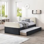 Ivy Velvet Upholstered Twin Bed