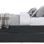 Ivy Velvet Upholstered Twin Bed