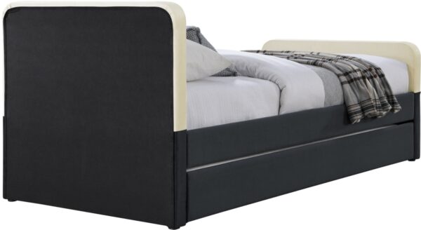 Ivy Velvet Upholstered Twin Bed