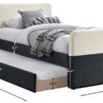 Ivy Velvet Upholstered Twin Bed