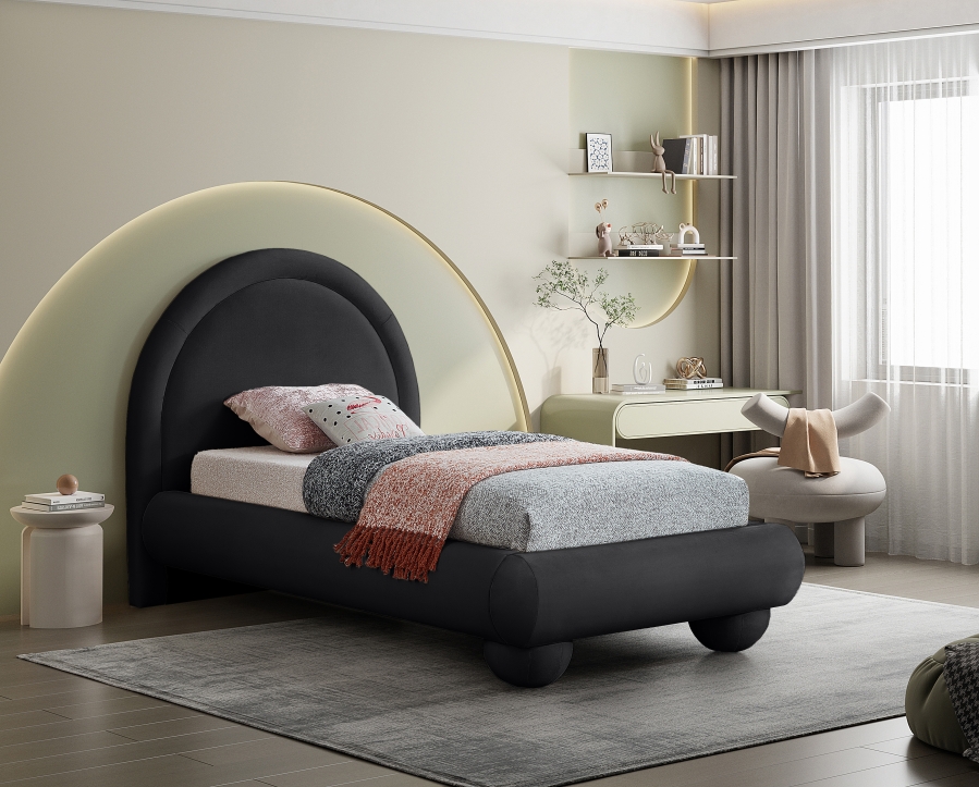 Madrid Velvet Upholstered Bed
