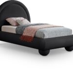 Madrid Velvet Upholstered Twin Bed