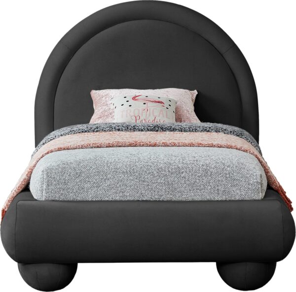 Madrid Velvet Upholstered Twin Bed