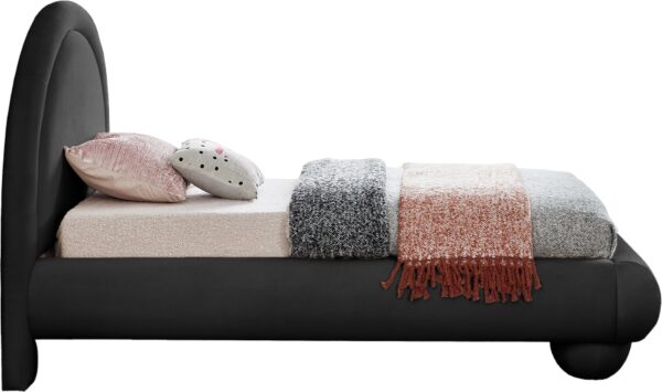 Madrid Velvet Upholstered Twin Bed