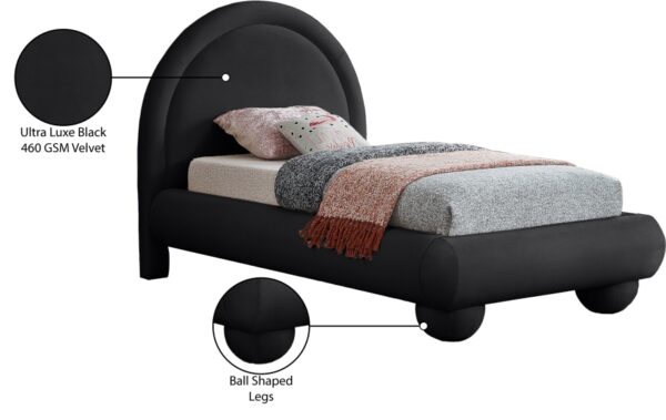 Madrid Velvet Upholstered Bed