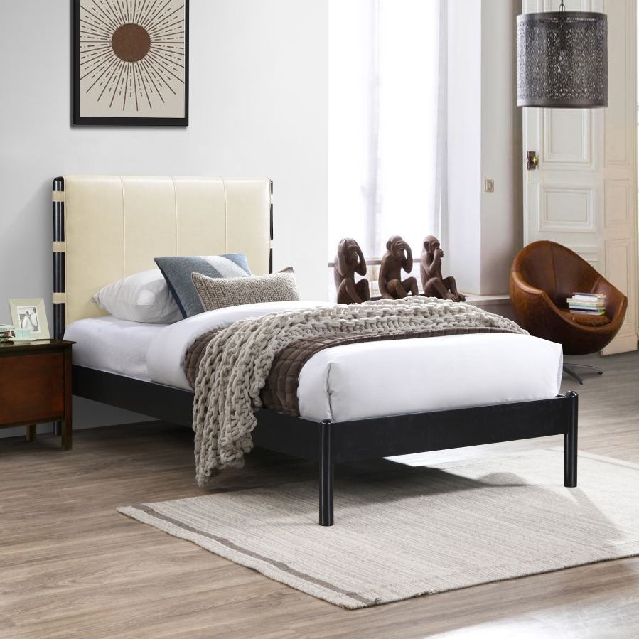 Abigail Vegan Leather Upholstered Bed