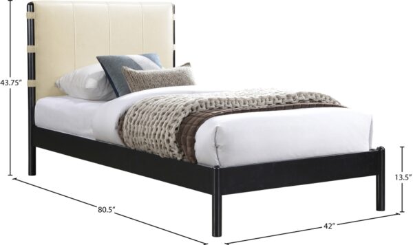 Abigail Vegan Leather Upholstered Bed