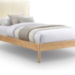 Asher Vegan Leather Upholstered Twin Bed