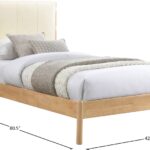 Asher Vegan Leather Upholstered Twin Bed