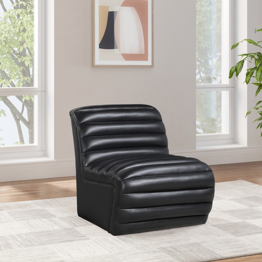 Vega Vegan Leather Upholstered Accent Chair