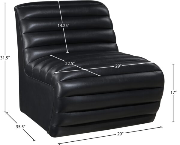 Vega Vegan Leather Upholstered Accent Chair