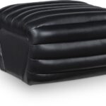 Vega Vegan Leather Upholstered Ottoman