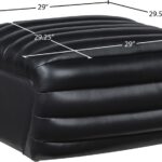 Vega Vegan Leather Upholstered Ottoman