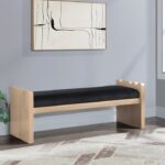 Sonia Velour Fur Fabric Upholstered Bench