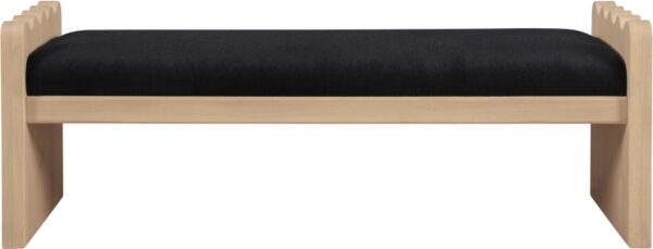 Sonia Velour Fur Fabric Upholstered Bench