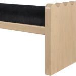 Sonia Velour Fur Fabric Upholstered Bench