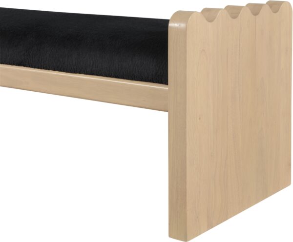 Sonia Velour Fur Fabric Upholstered Bench