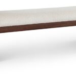 Sonia Velour Fur Fabric Upholstered Bench
