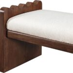 Sonia Velour Fur Fabric Upholstered Bench