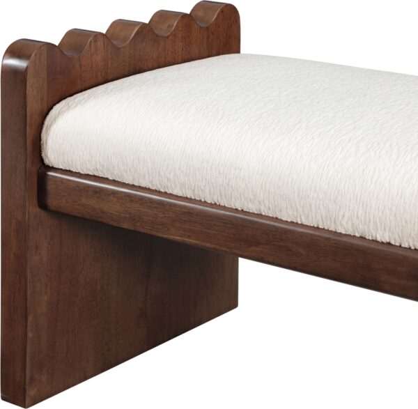 Sonia Velour Fur Fabric Upholstered Bench