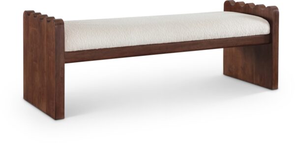 Sonia Velour Fur Fabric Upholstered Bench