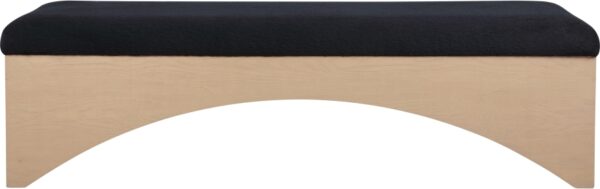 Lawson Velour Fur Fabric Upholstered Bench