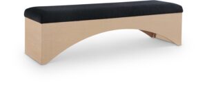 Lawson Velour Fur Fabric Upholstered Bench
