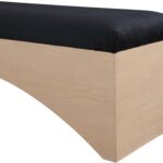 Lawson Velour Fur Fabric Upholstered Bench