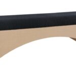 Lawson Velour Fur Fabric Upholstered Bench