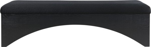 Lawson Velour Fur Fabric Upholstered Bench