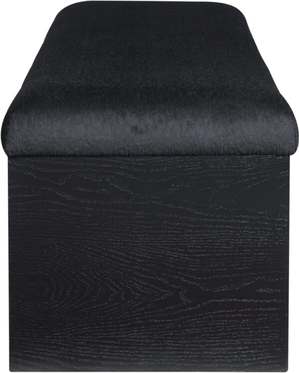 Lawson Velour Fur Fabric Upholstered Bench