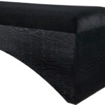 Lawson Velour Fur Fabric Upholstered Bench
