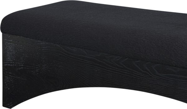 Lawson Velour Fur Fabric Upholstered Bench