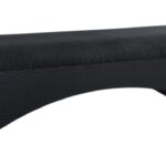 Lawson Velour Fur Fabric Upholstered Bench