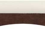 Lawson Velour Fur Fabric Upholstered Bench
