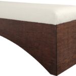 Lawson Velour Fur Fabric Upholstered Bench