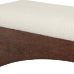 Lawson Velour Fur Fabric Upholstered Bench