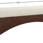 Lawson Velour Fur Fabric Upholstered Bench