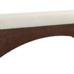 Lawson Velour Fur Fabric Upholstered Bench