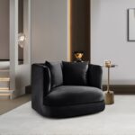 Alder Velvet Upholstered Accent Chair