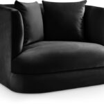 Alder Velvet Upholstered Accent Chair